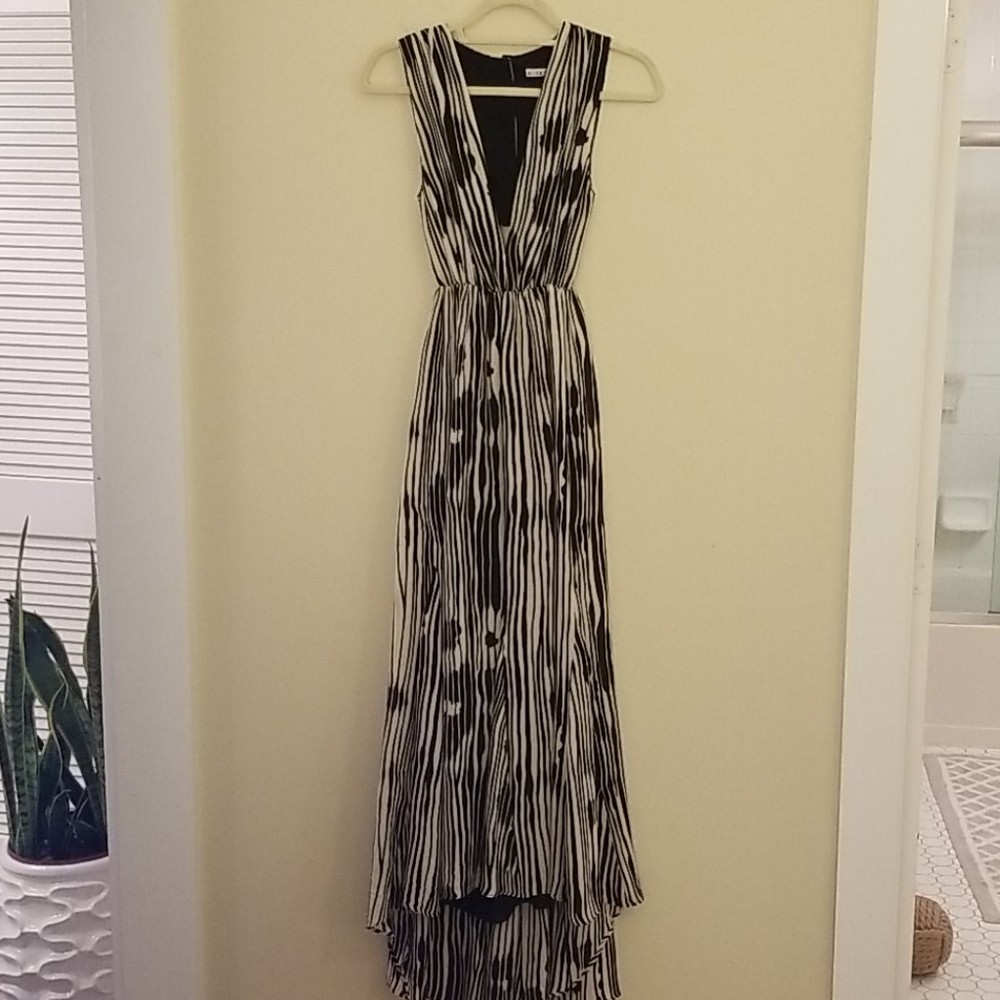 Plunge Front & Cutout lower back 100% Silk Lined